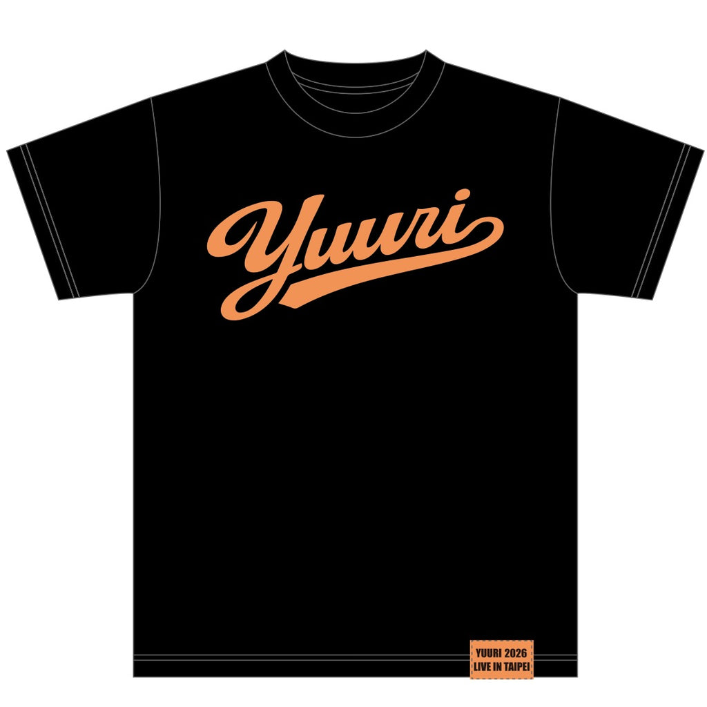 YUURI OLD SCHOOL SCRIPT T恤 (黑色款)