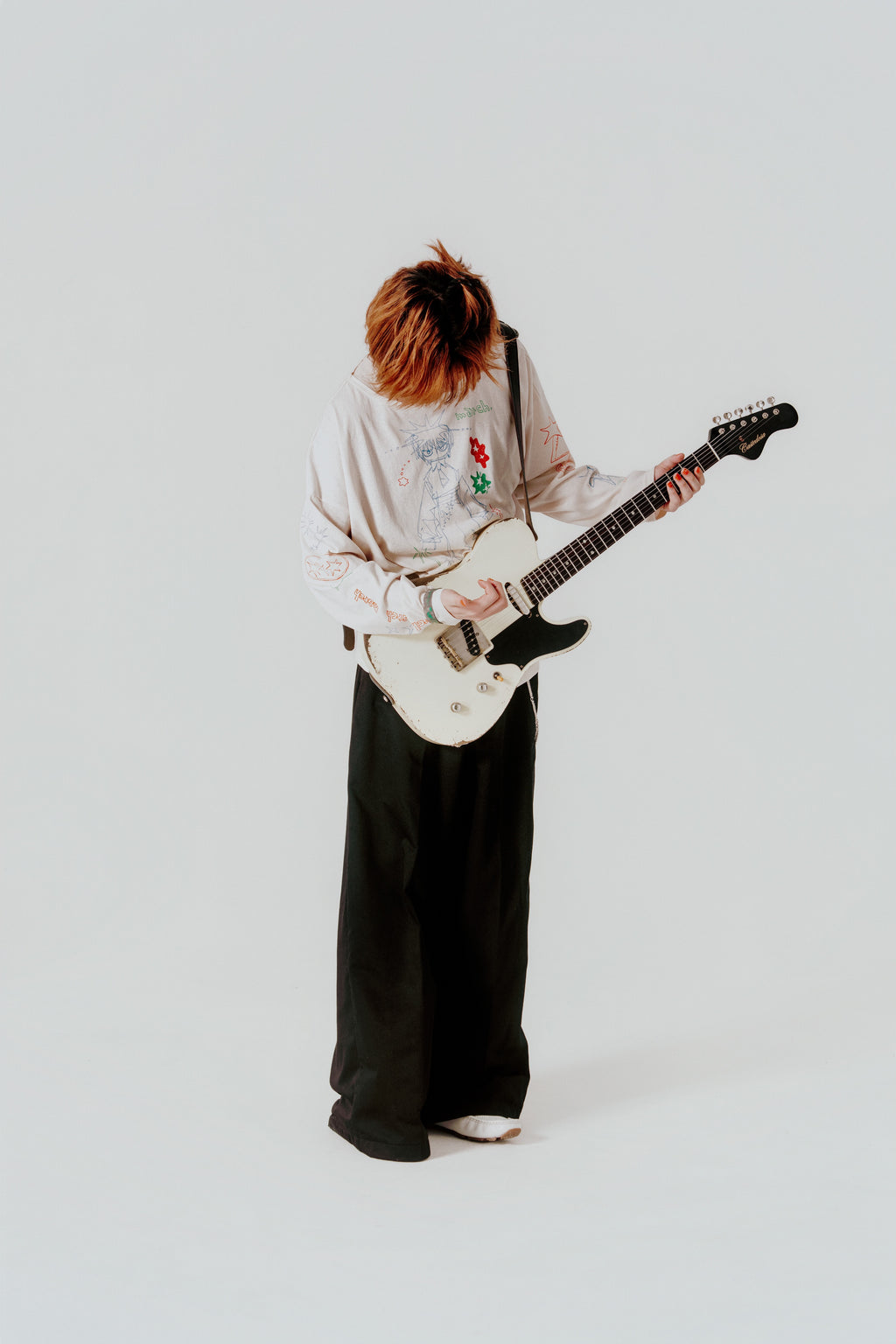 ”March” long T-shirt Ivory 長袖T恤 象牙白