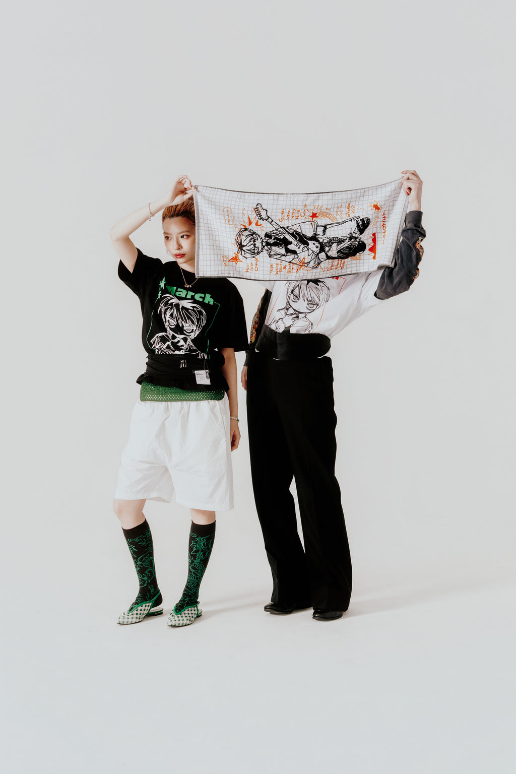 ”March” Face Towel White 毛巾 白