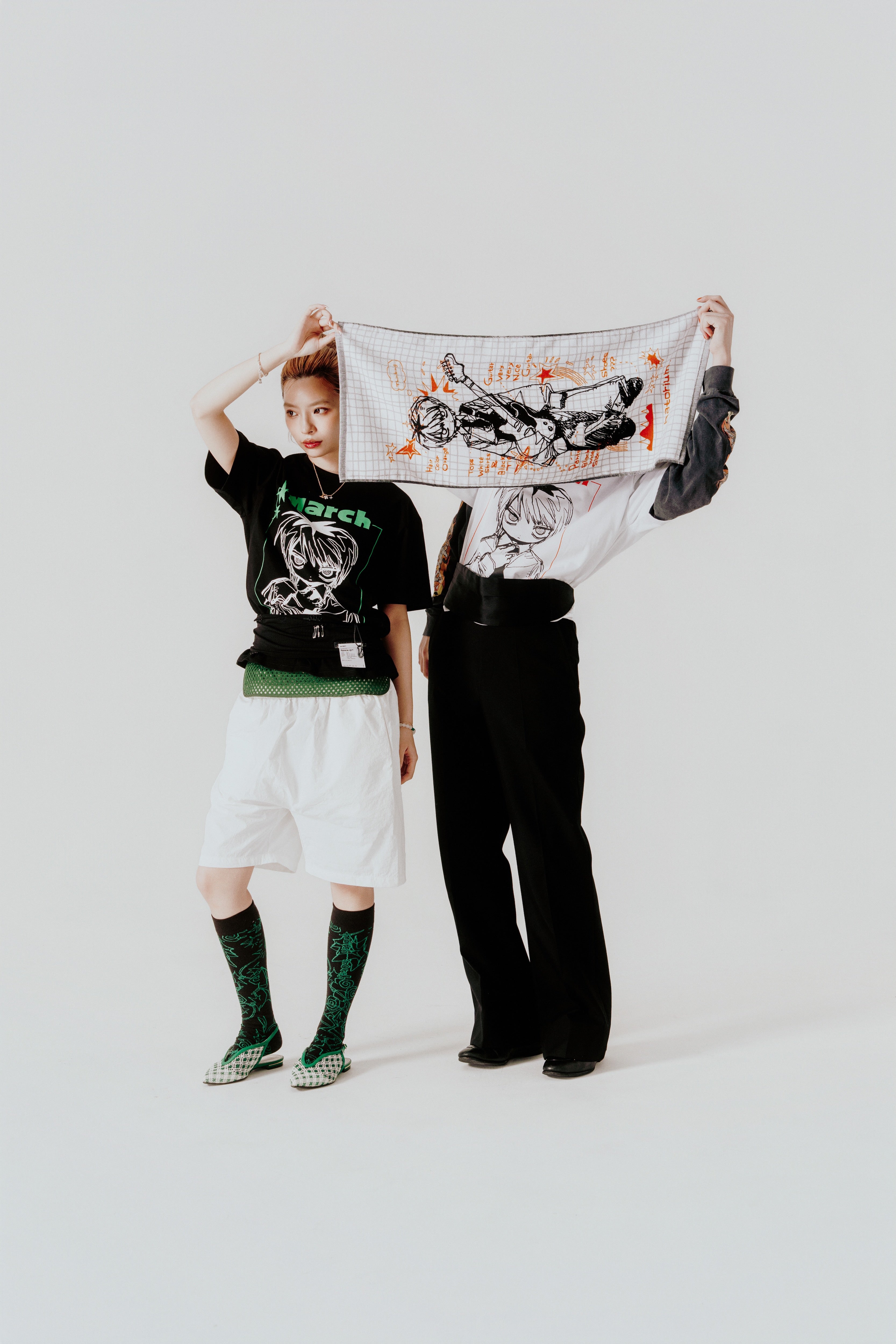 ”March” Face Towel White 毛巾 白