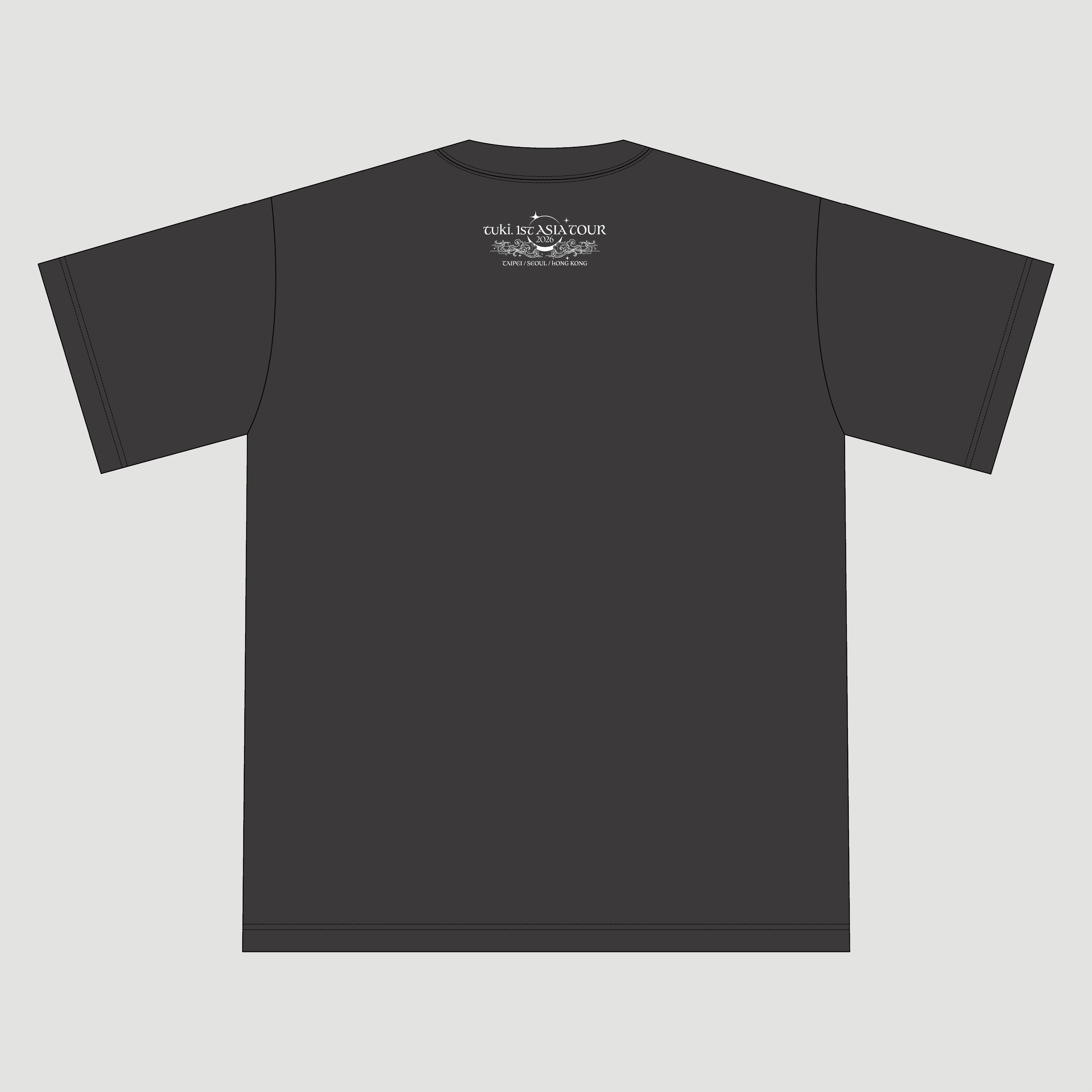 tuki. 復古風演唱會 T 恤