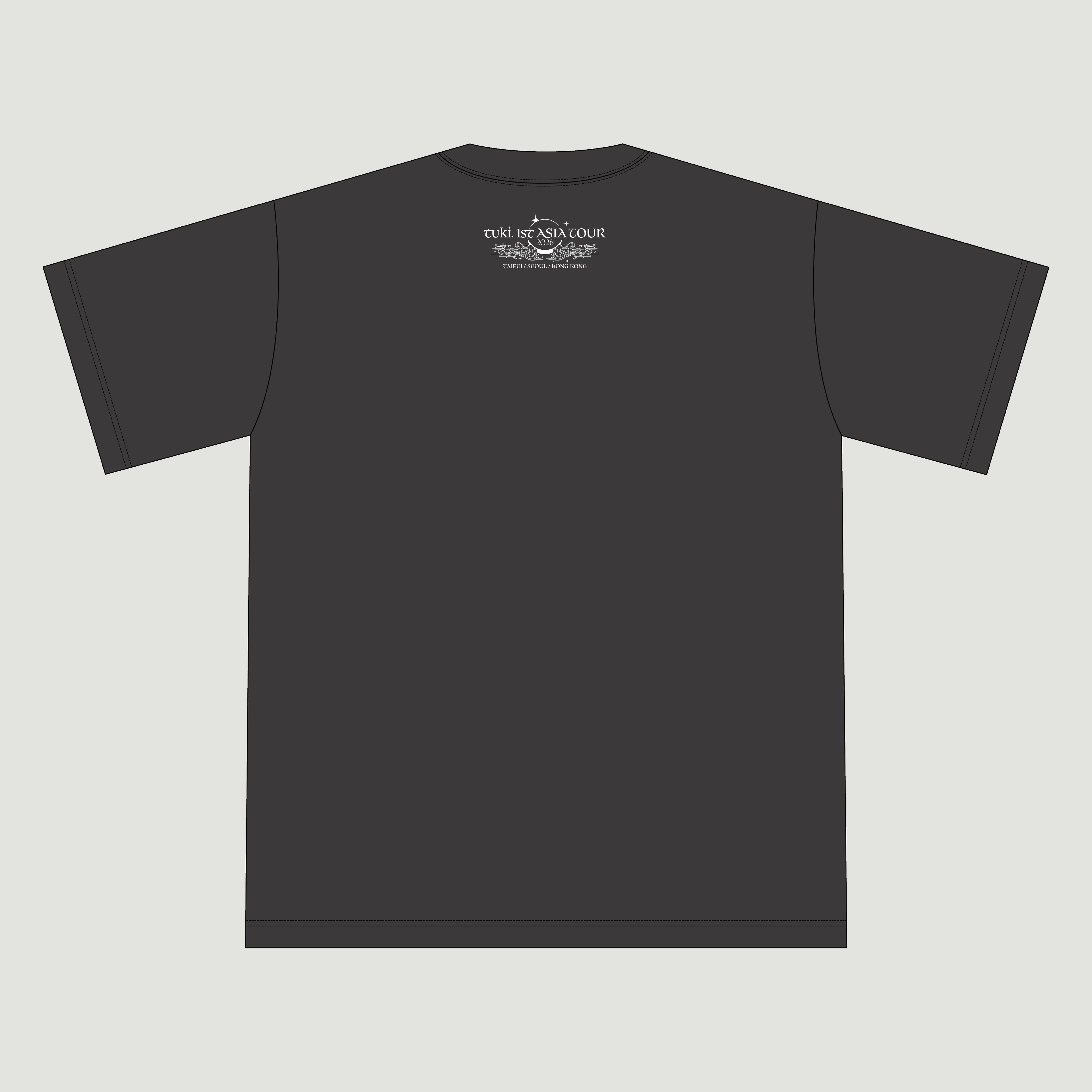 tuki. 復古風演唱會 T 恤