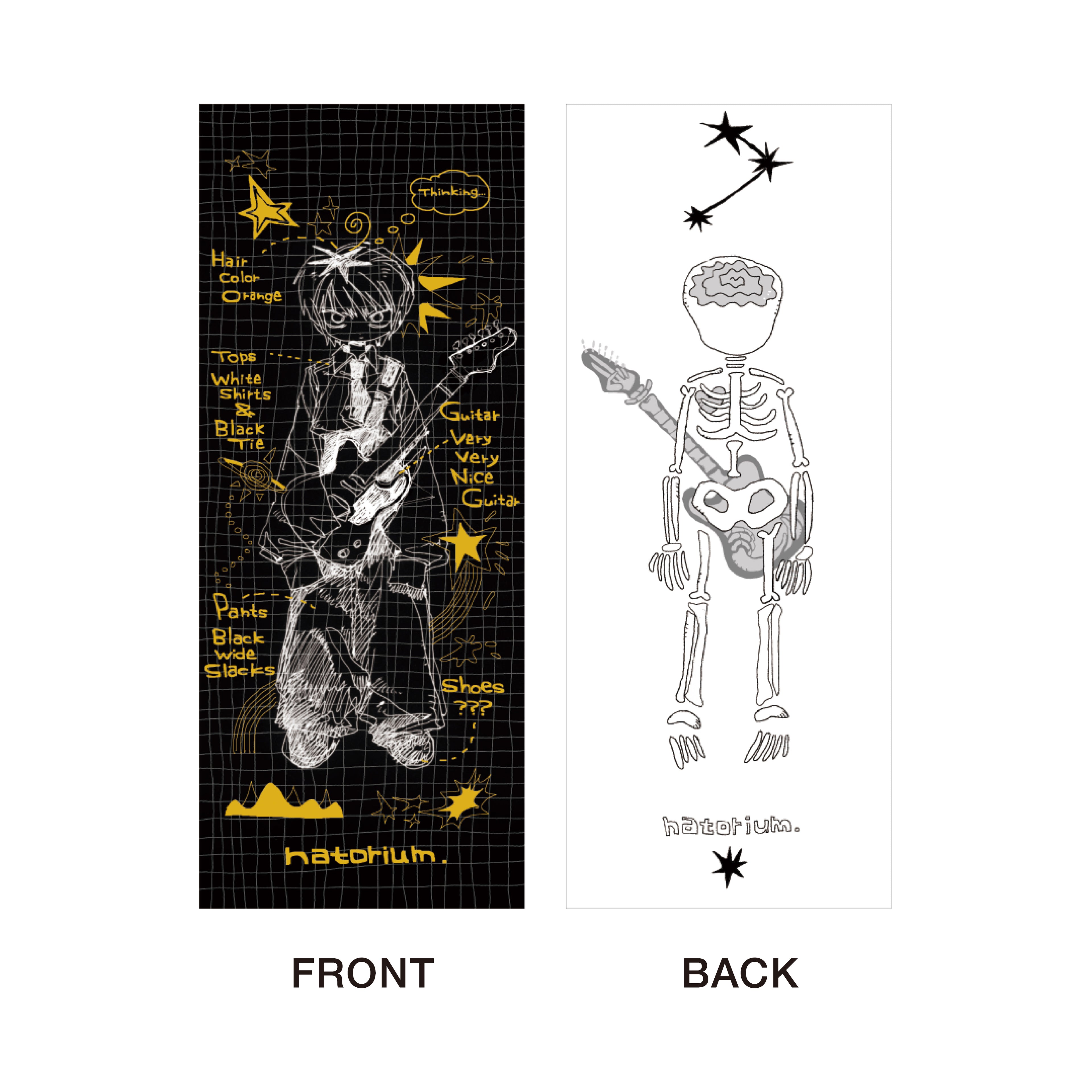 ”March” Face Towel Black 毛巾 黑