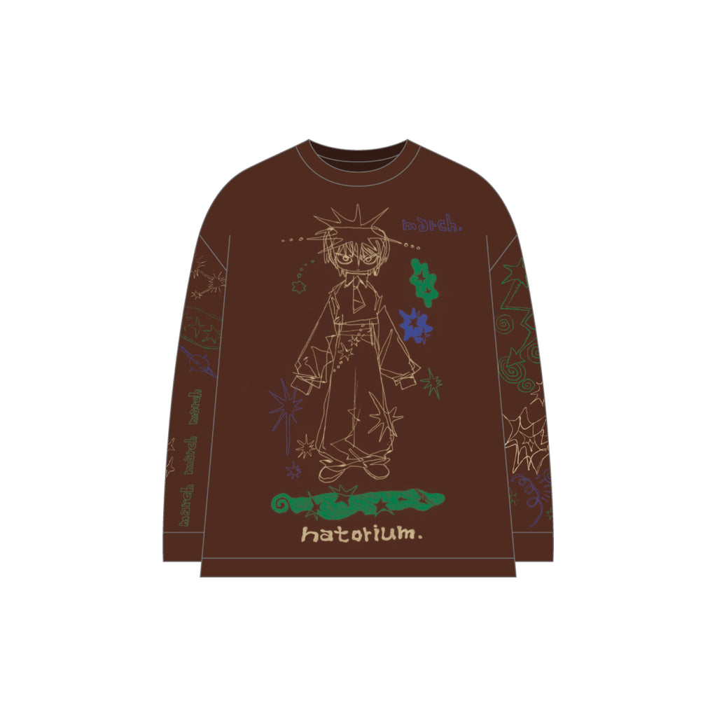 ”March” long T-shirt Brown 長袖T恤 棕色